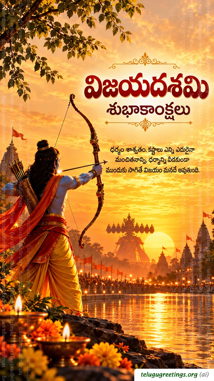 Happy Vijayadasami Telugu Greetings 24