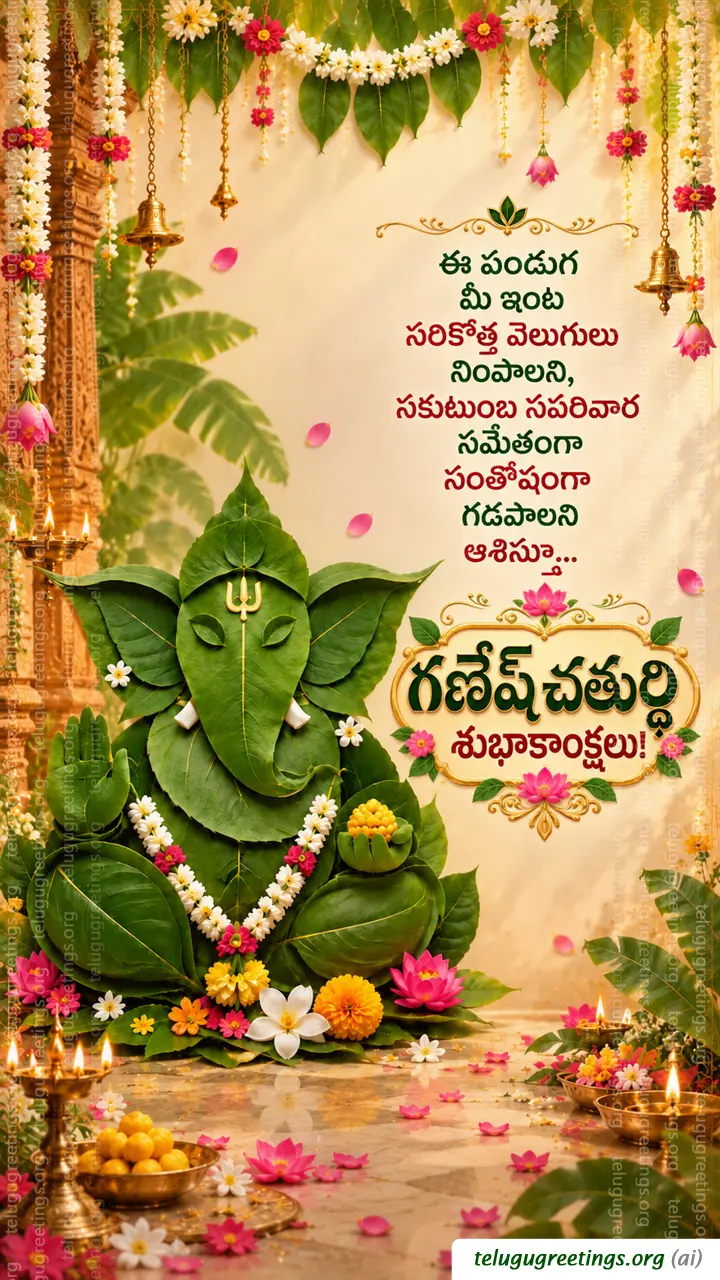 Vinayaka Chavithi Telugu Greetings