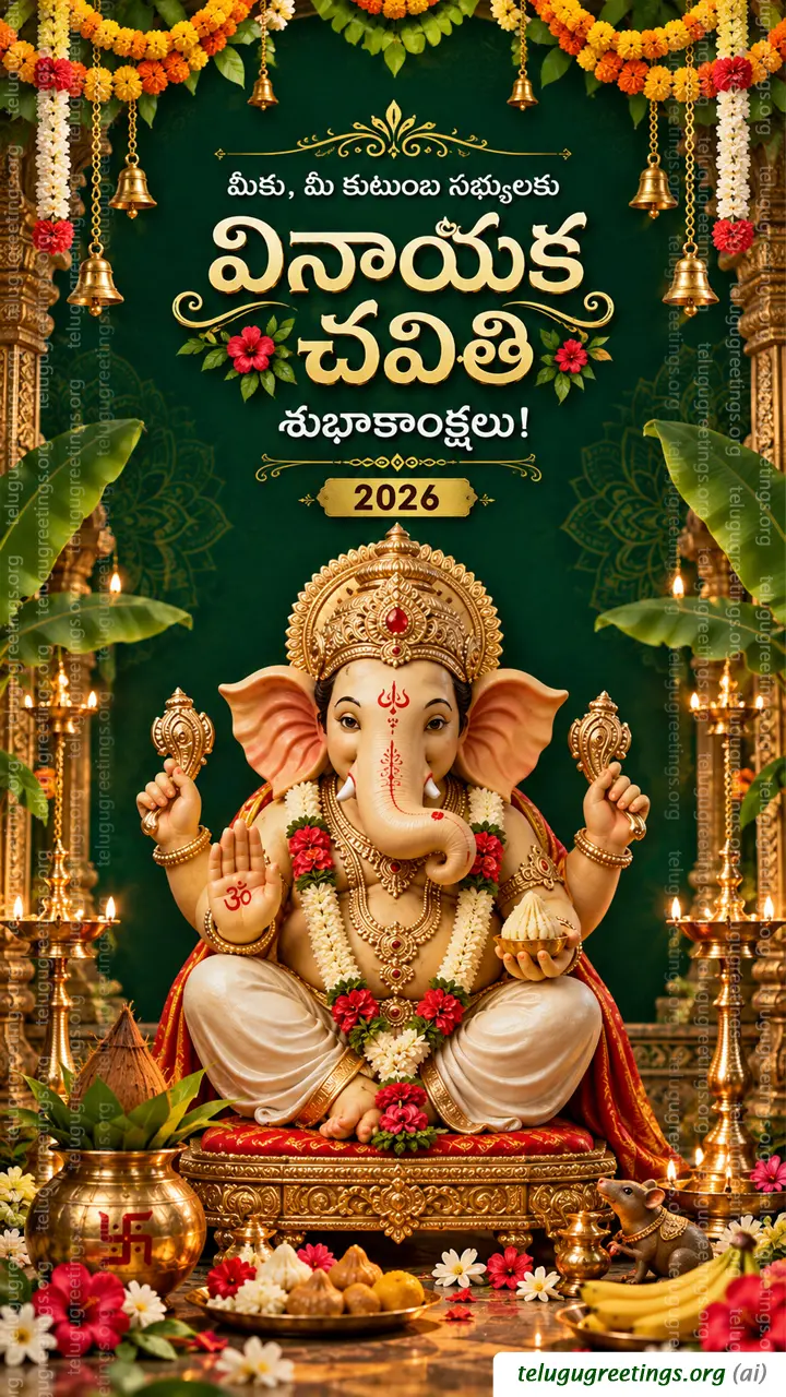 Vinayaka Chavithi Telugu Greetings