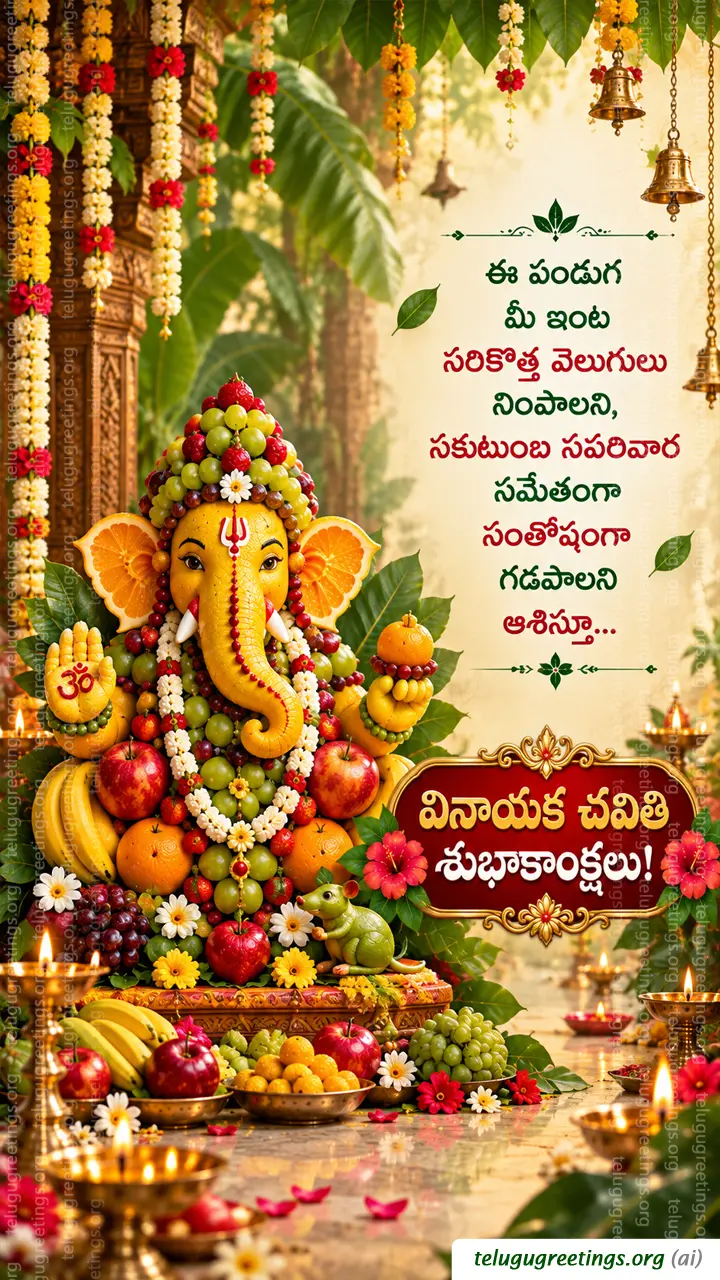 Vinayaka Chavithi Telugu Greetings