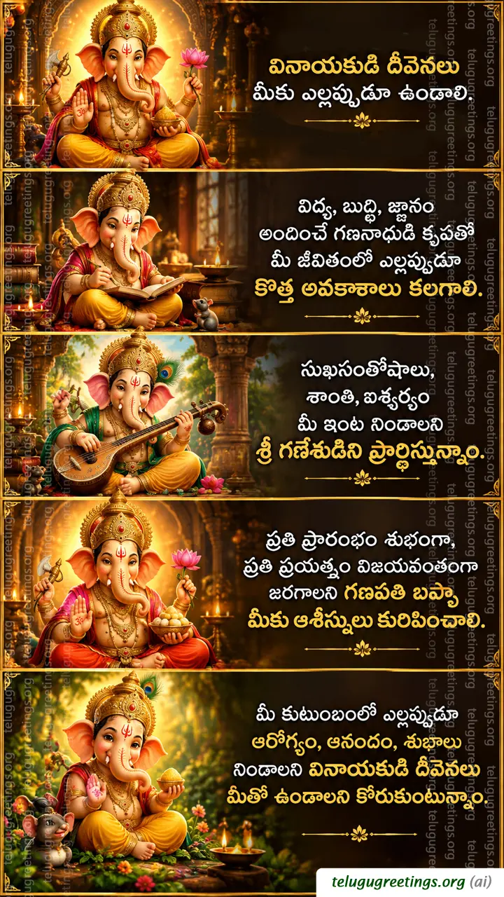 Ganesh Chaturthi Telugu Greetings